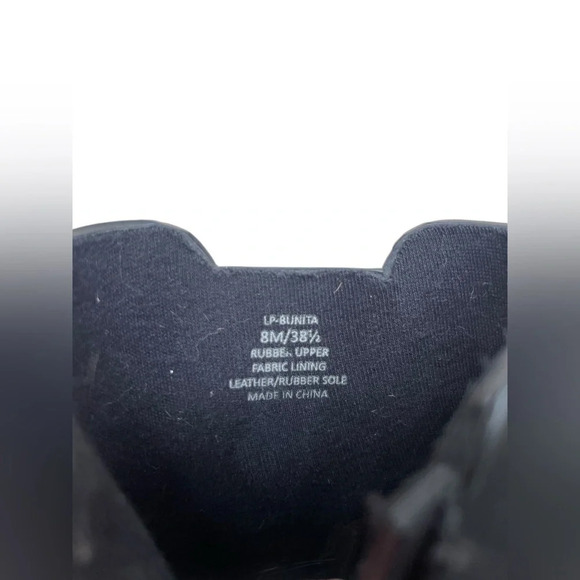 Lucky Brand Womens Bunita Black Rainboots Size 8 - Picture 10 of 10